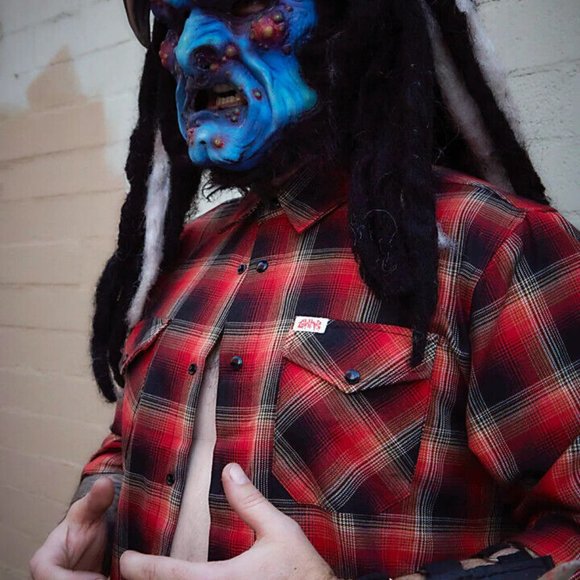 DIXXON Flannel GWAR Collab Limited Edition Men's Flannel Shirt L Tall LT - Picture 10 of 11